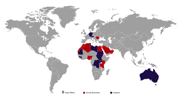 Service Area of Acrow