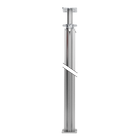 Adjustable aluminium leg TITAN