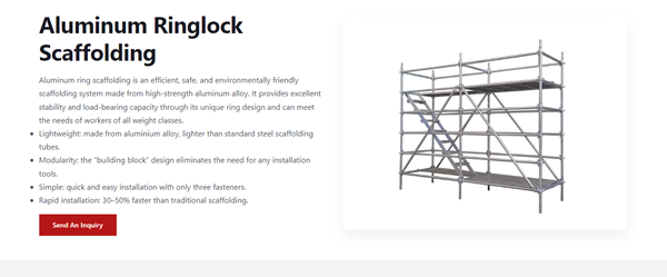 Aluminum Ringlock Scaffolding of APAC Scaffold