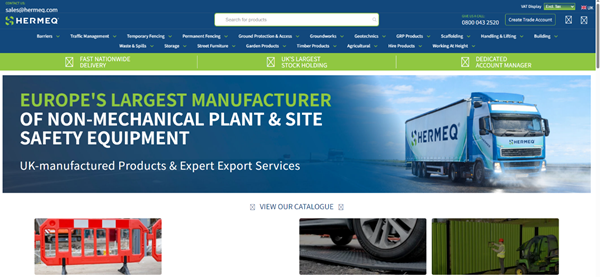 Screenshot of HERMEQ Official Website